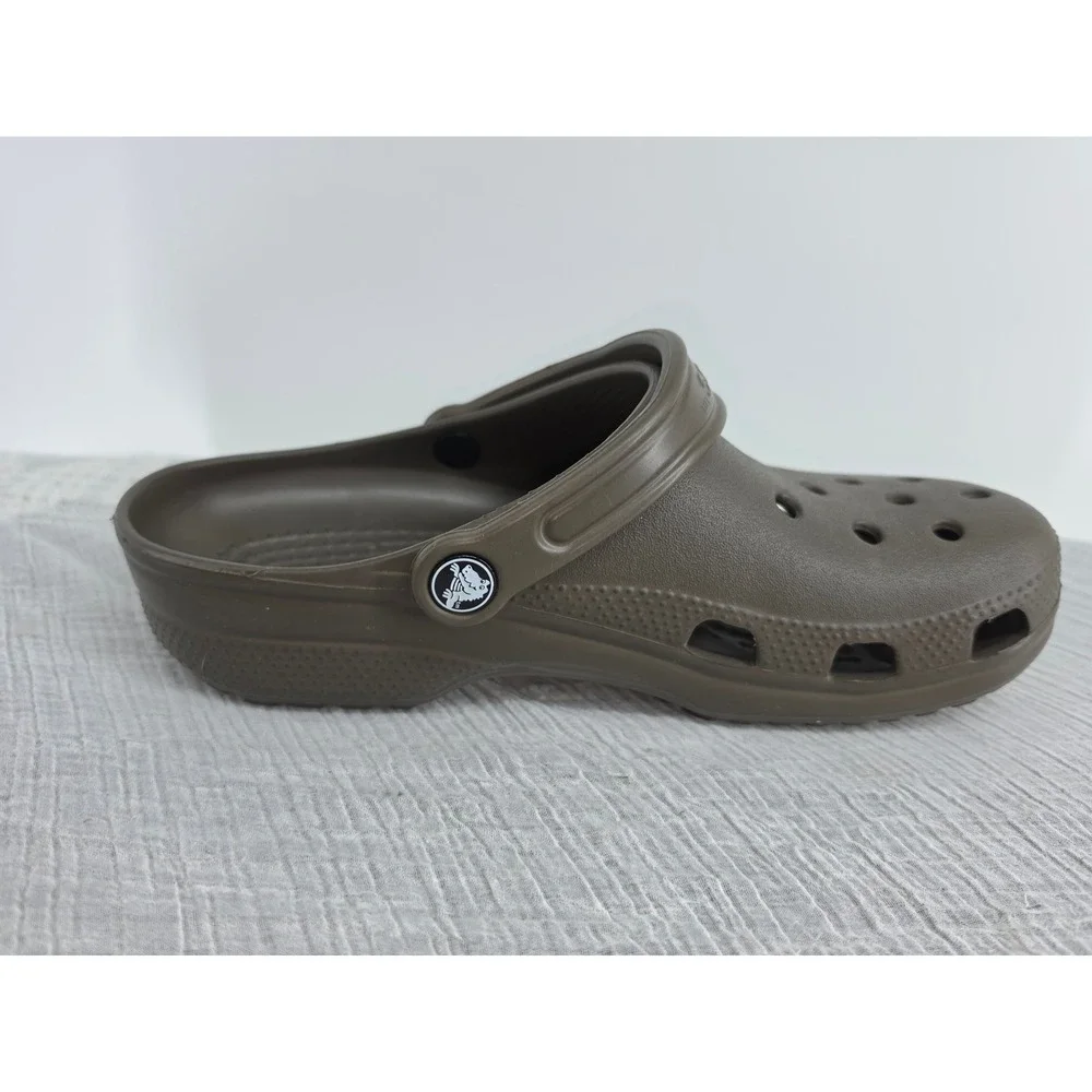 Crocs Classic Clogs Chocolate Brown Mens 7 Womens 9 Slip On Shoes M7 W9